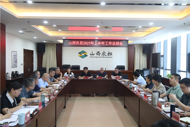 山西農(nóng)擔(dān)召開(kāi)2025年上半年工作總結(jié)會(huì)